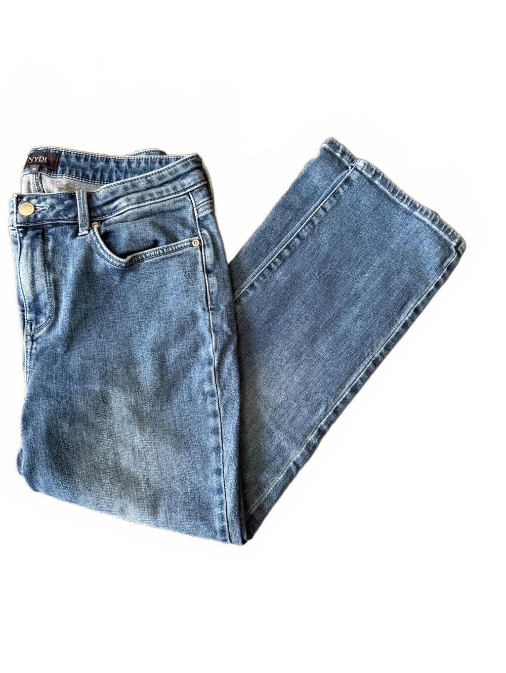 NYDJ Sheri Slim Womens Denim Jeans Size 10 Cropped Streetwear LiftxTechnology